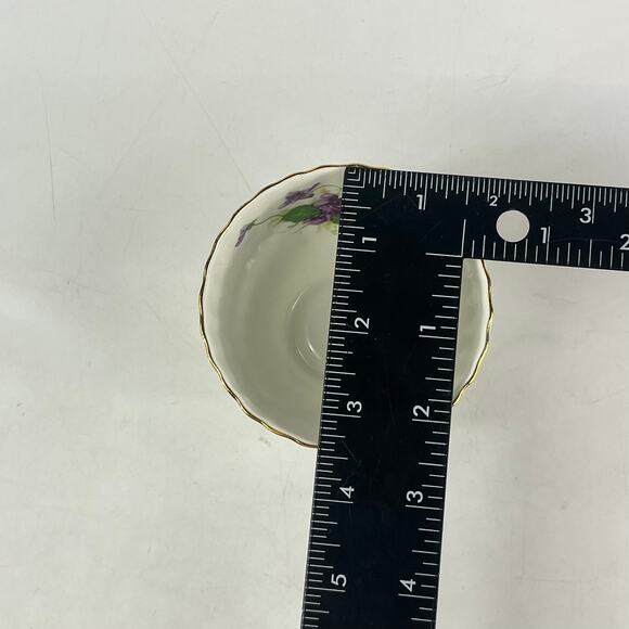 Vintage Radfords Bone China Creamer Sugar Bowl Set Purple Violets Floral England - Picture 10 of 16